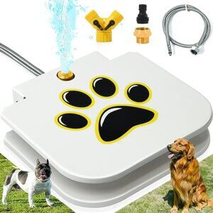 Dog Water Fountain Outdoor Drinking Water Toy for Large Dogs